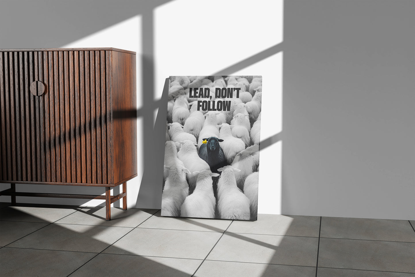 Lead, don't follow