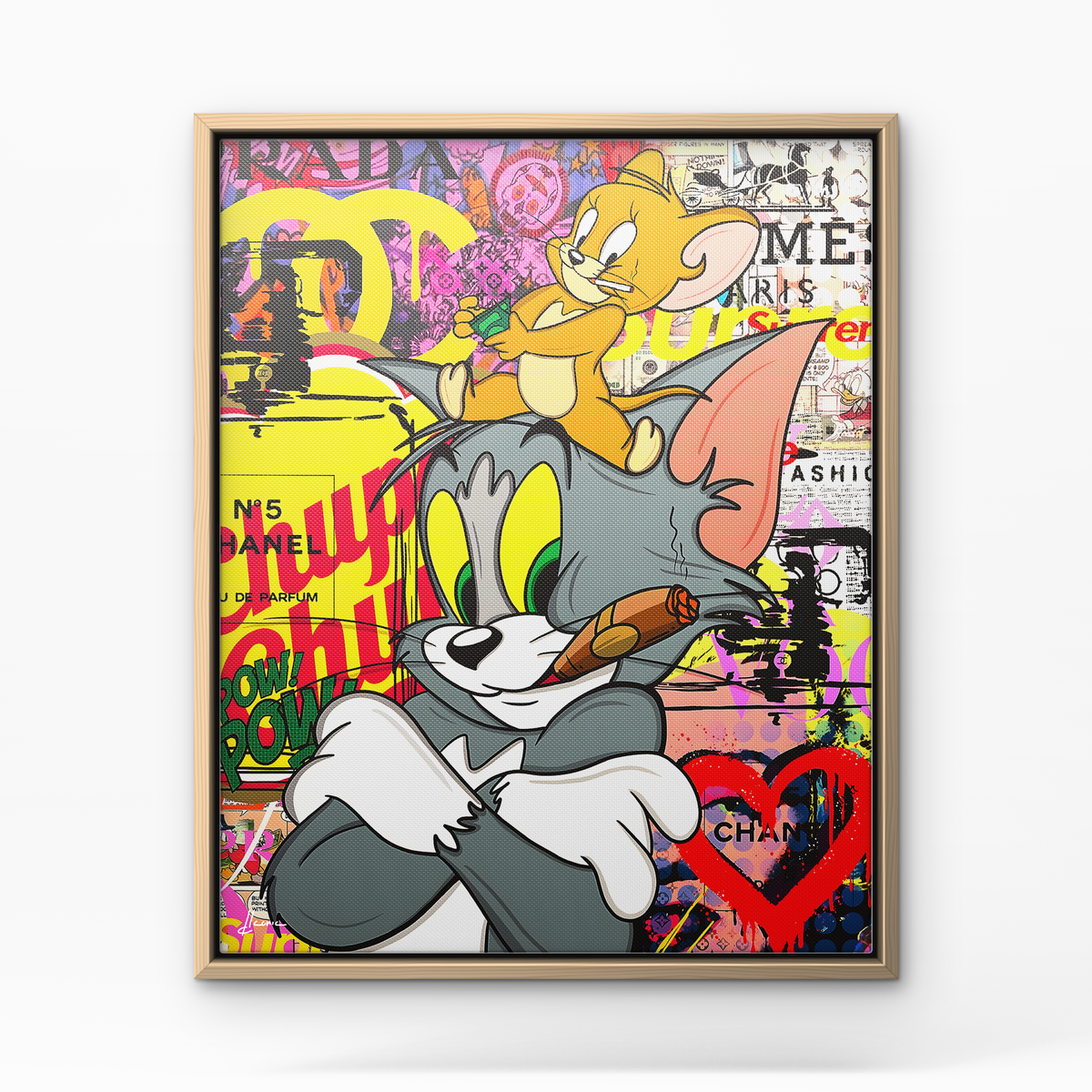 Cat & Mouse Couture - Cadre bois