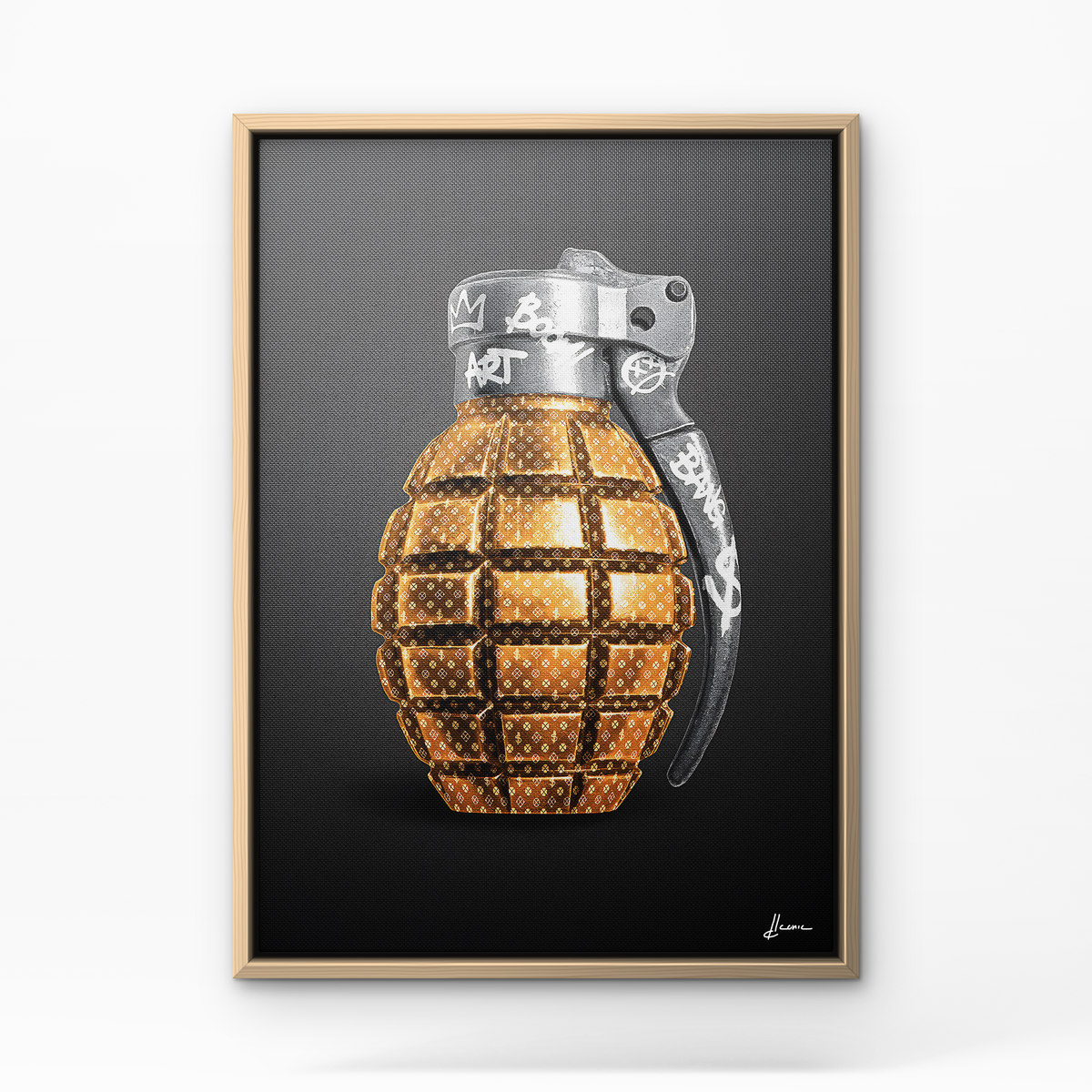 Luxury Grenade - Cadre bois