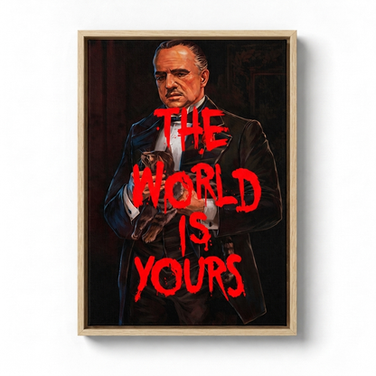 The World Is Yours - Cadre bois