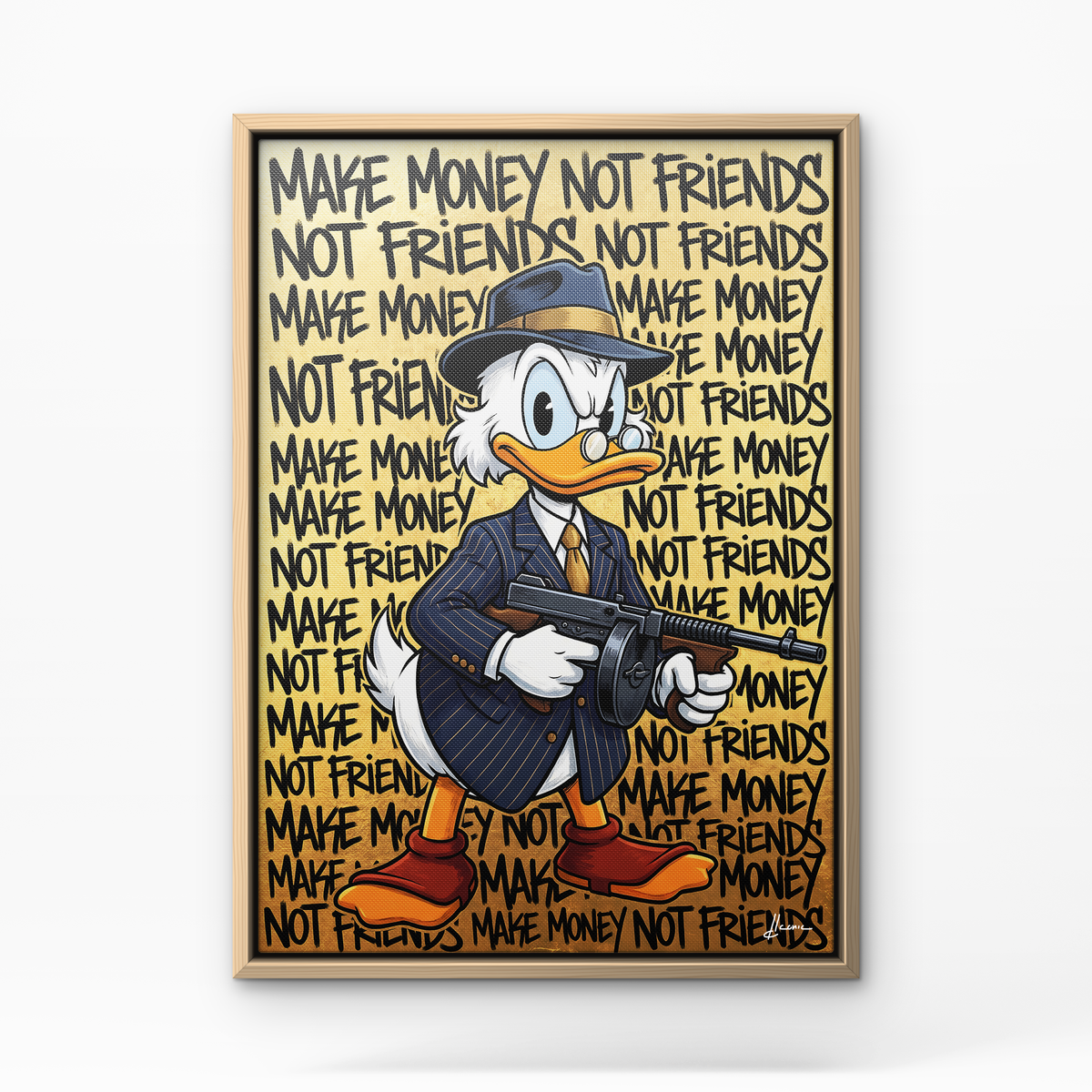 Make Money, Not Friends - Cadre bois