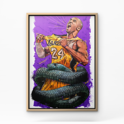 Mamba Mentality - Cadre bois