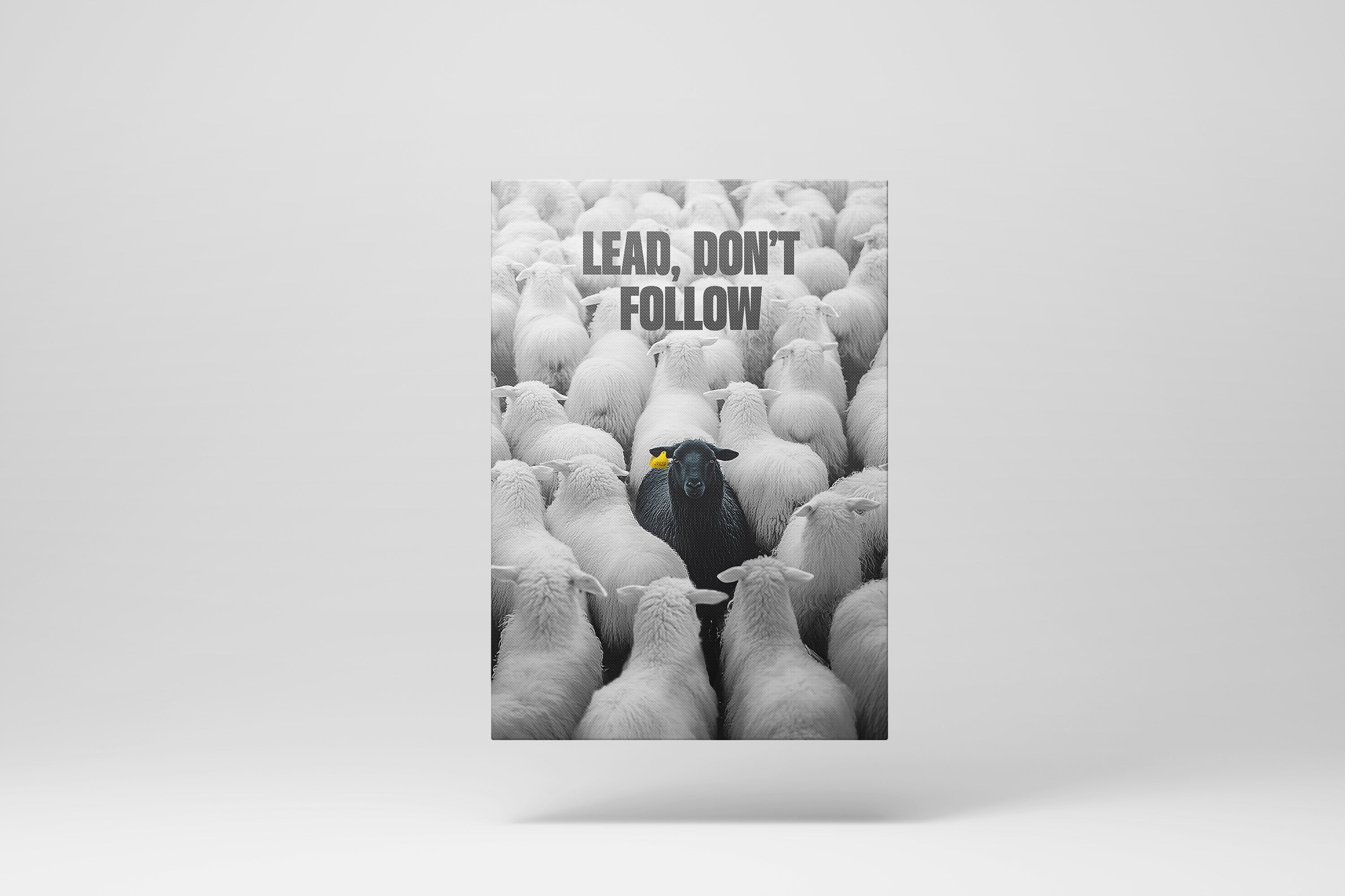 Lead, don't follow