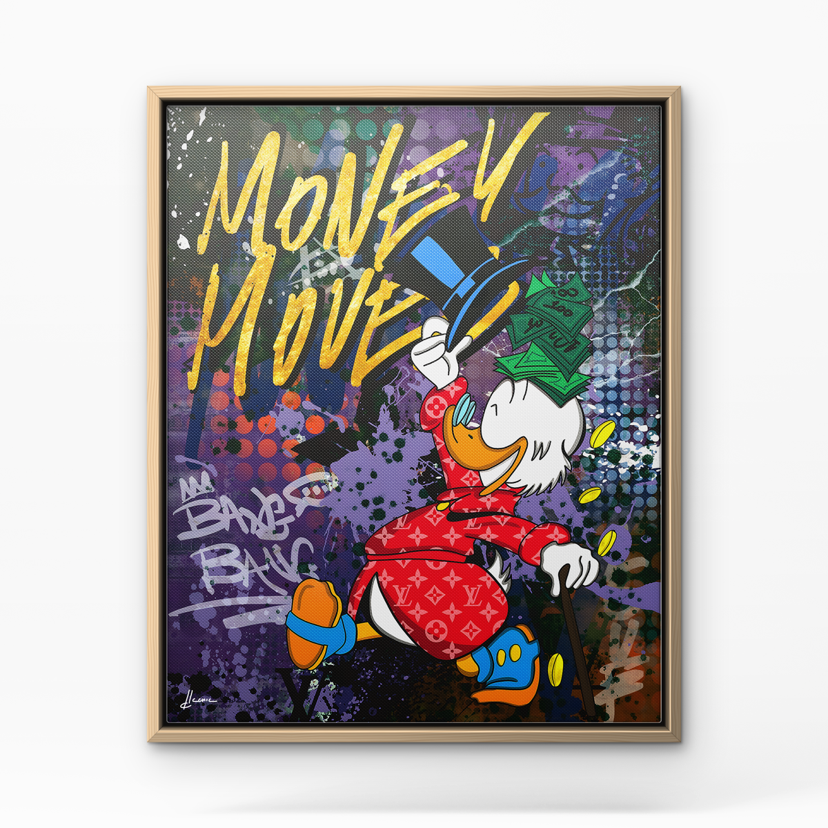 Money Moves - Cadre bois