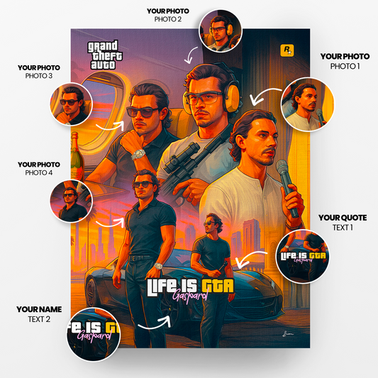 Toile personnalisée Style GTA