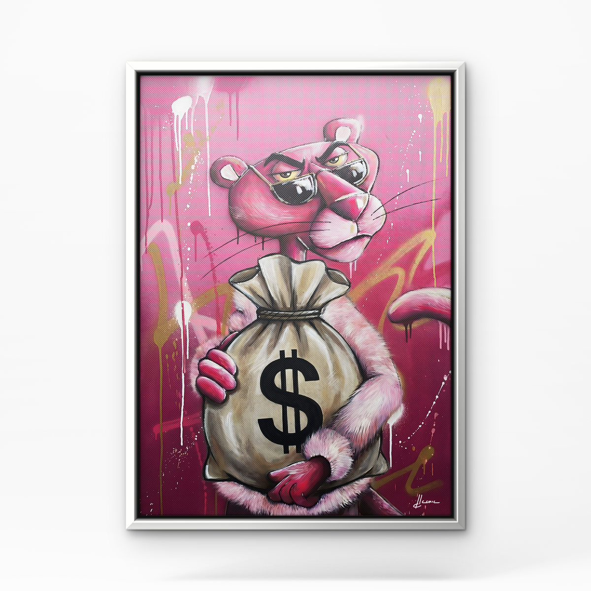Pink Jackpot - Cadre Blanc