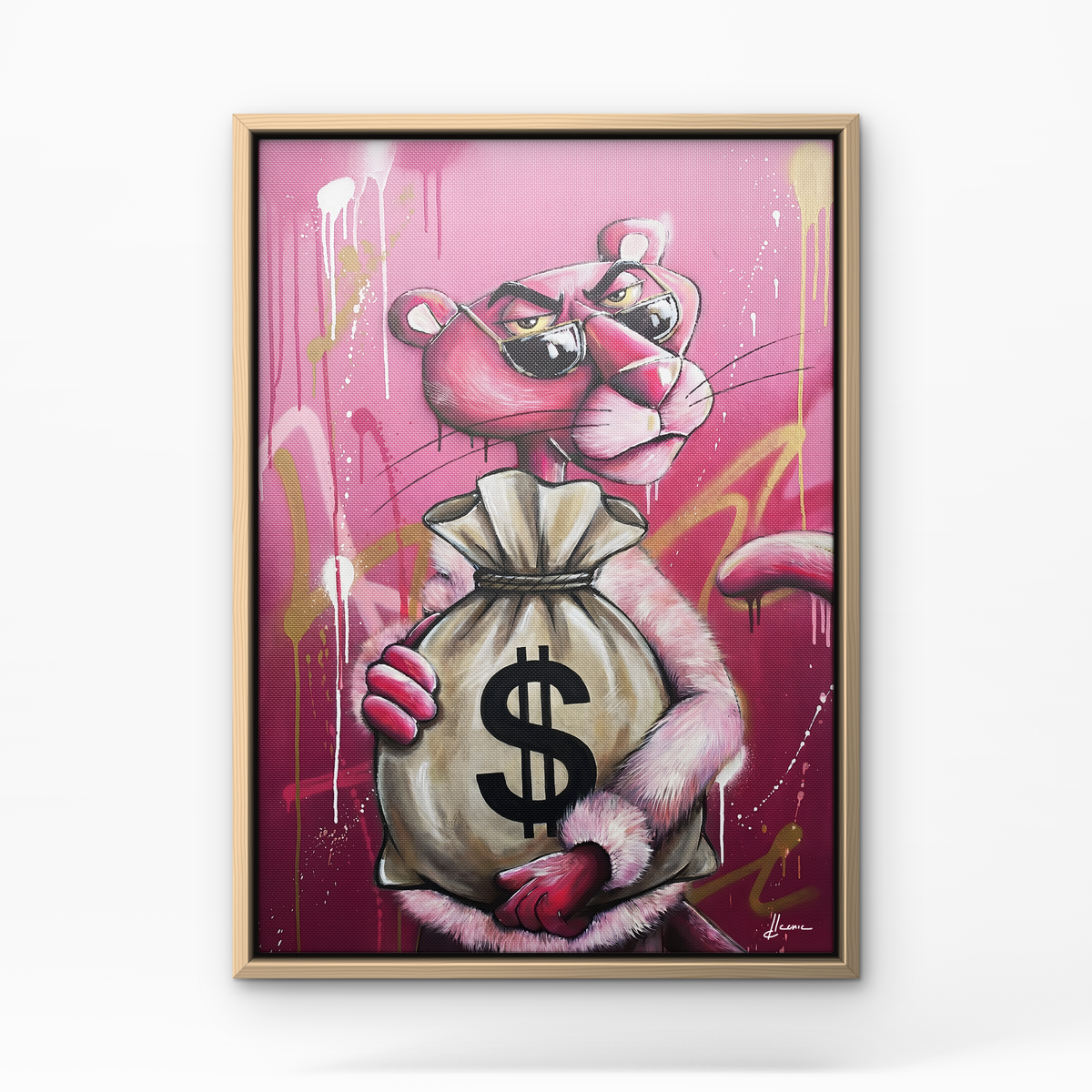 Pink Jackpot - Cadre bois