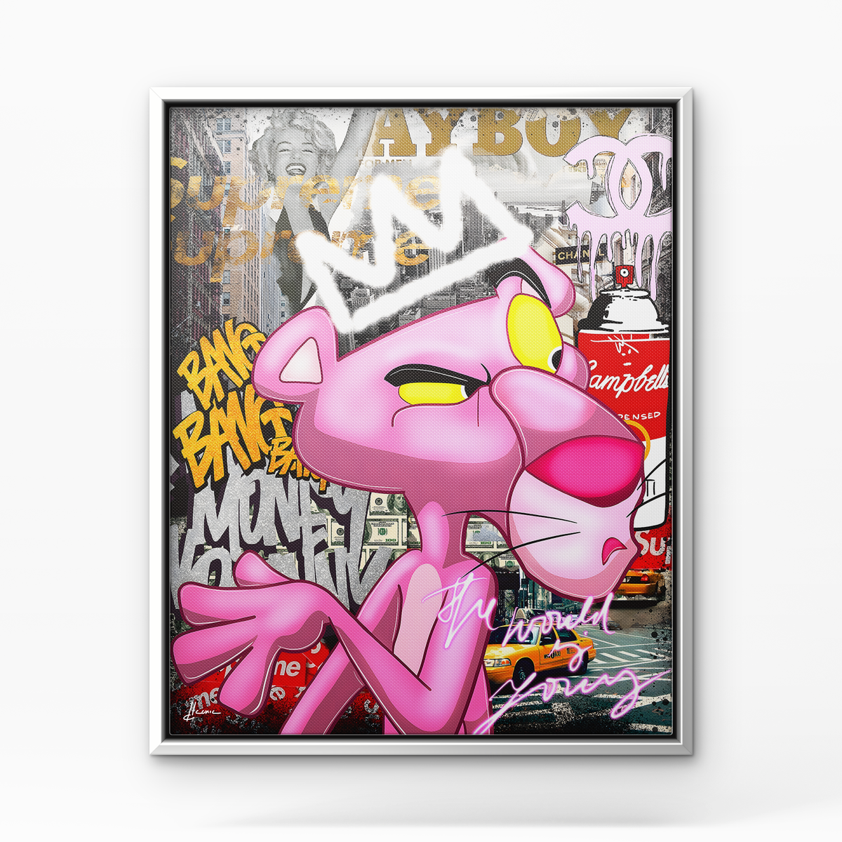 Pink Royalty - Cadre Blanc