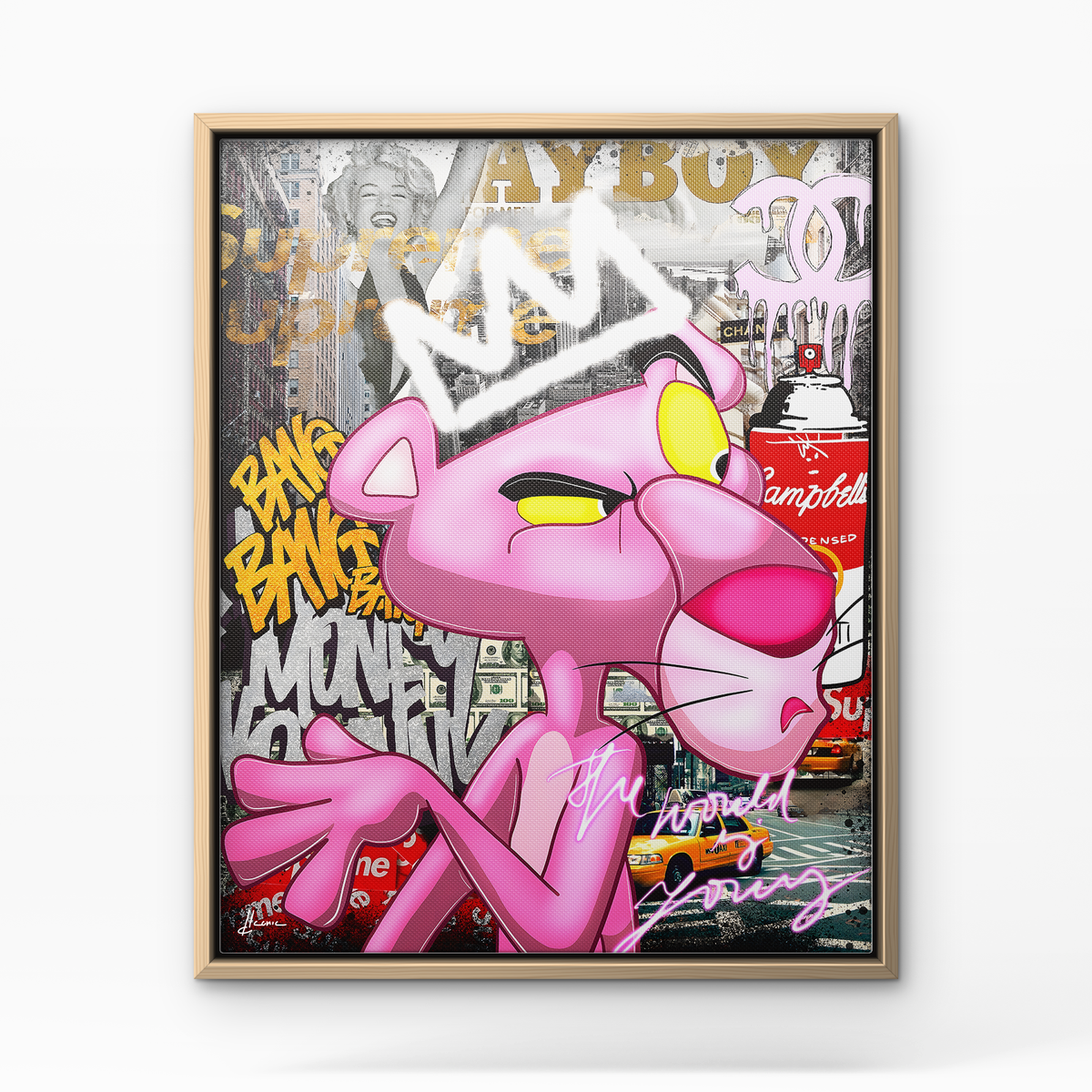 Pink Royalty - Cadre bois